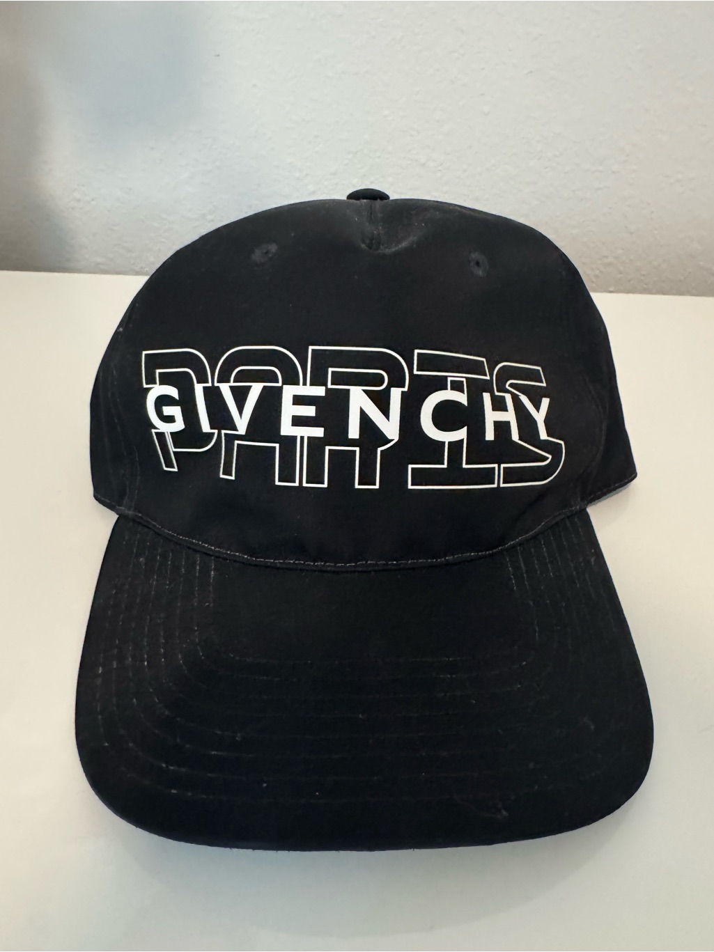 Givenchy Black Logo 'Paris' Sports Cap
